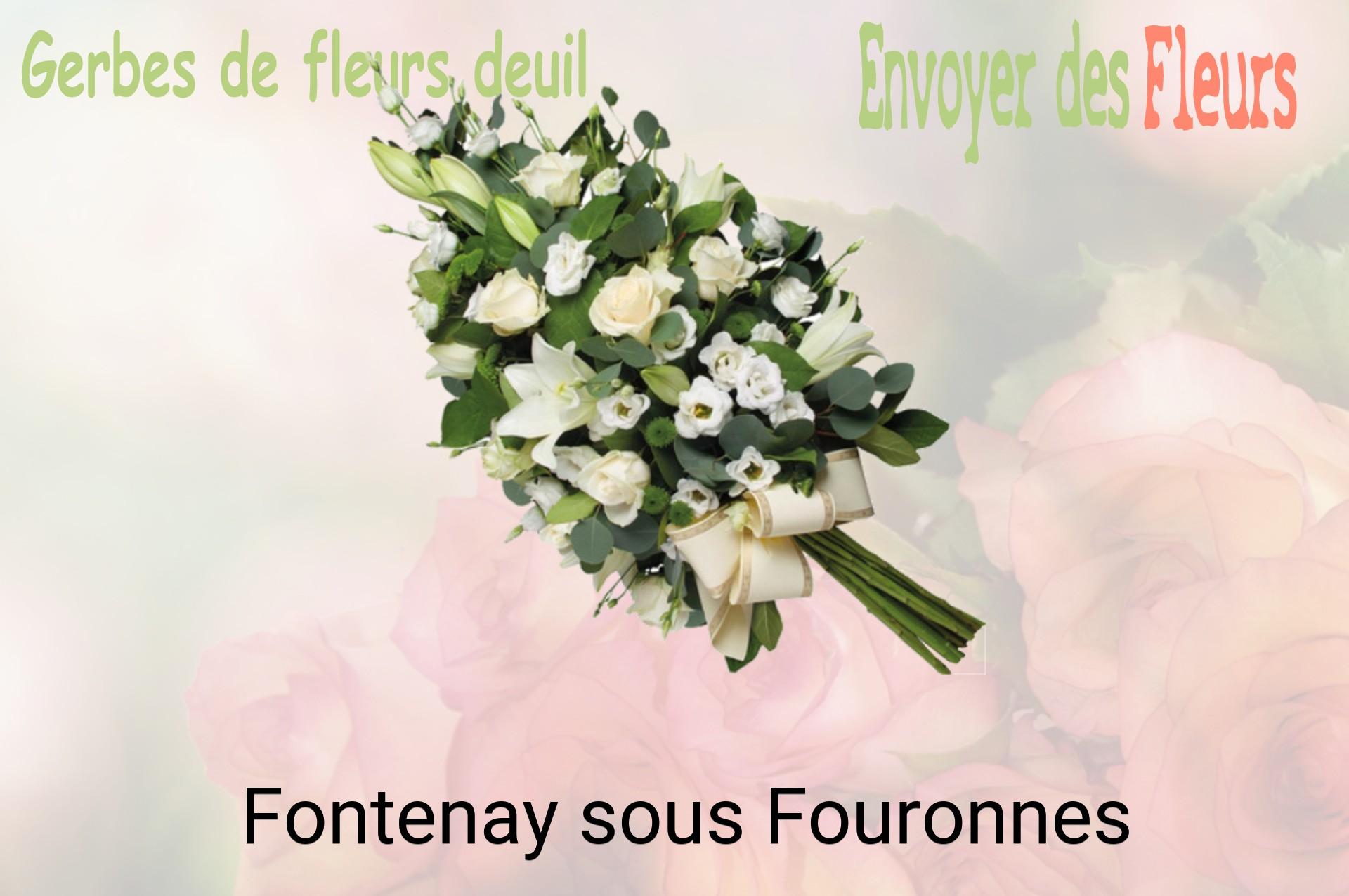 Gerbe de fleurs de deuil livrée à Fontenay-sous-Fouronnes
